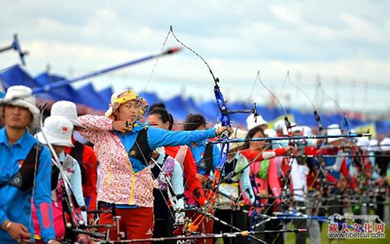 西藏射箭队首次在全国比赛中进入排名前八位
