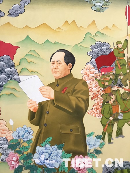 巨幅唐卡《世界伟人—毛泽东》2019即将问世